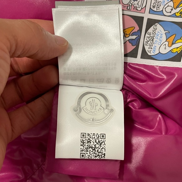 NWT Women’s Medium Moncler Bardanette Hooded Quilted Shell Down Jacket In Red - Picture 14 of 16